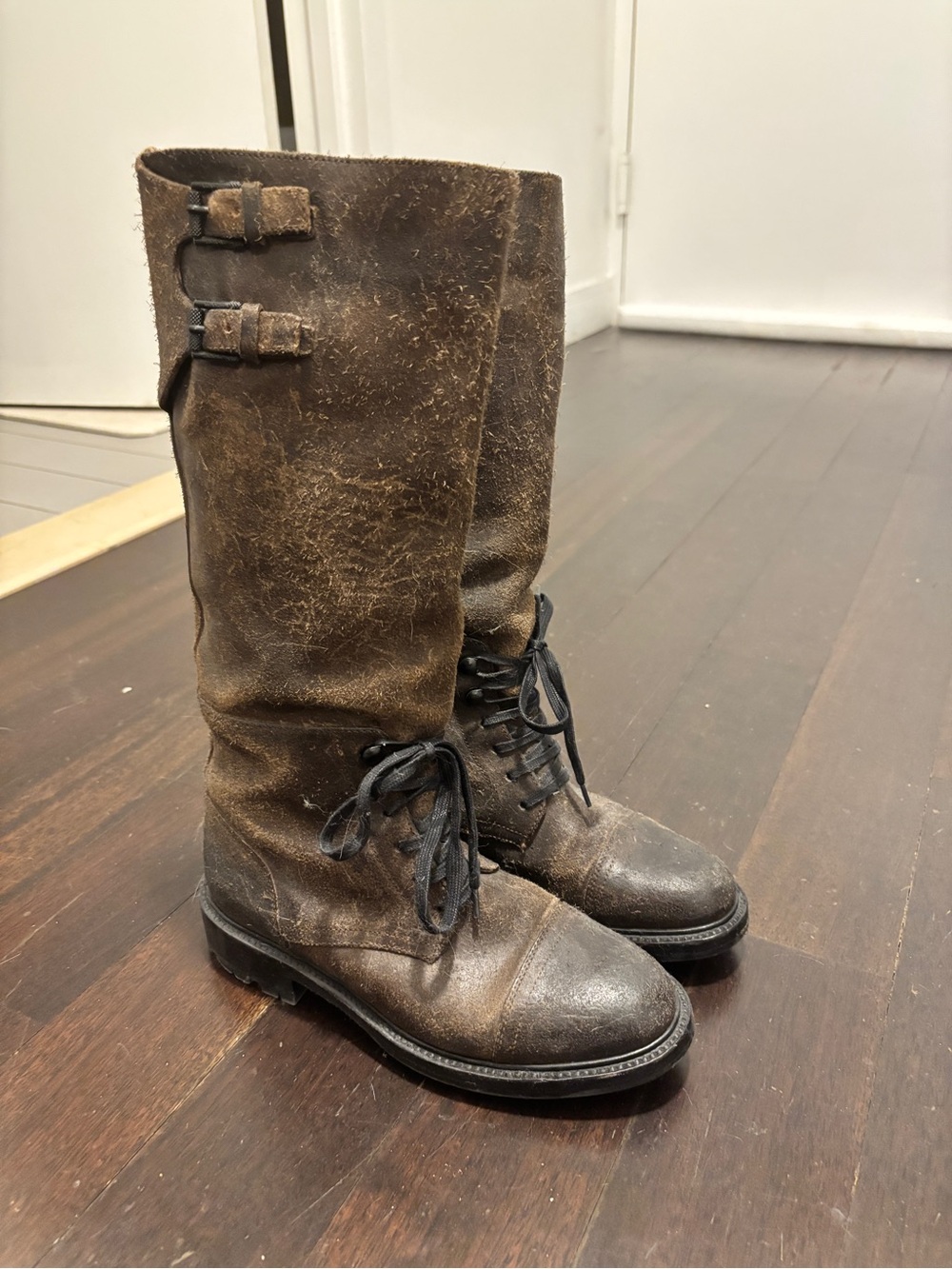 Belstaff Womens Tall Leather Boots